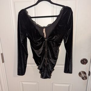 Victoria's Secret Velvet Bodysuit